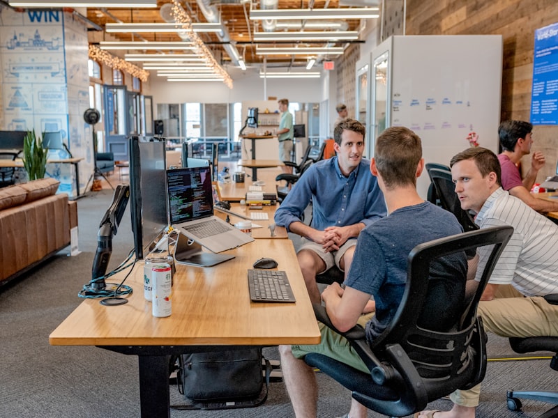 Engineers at work on an open delivery floor